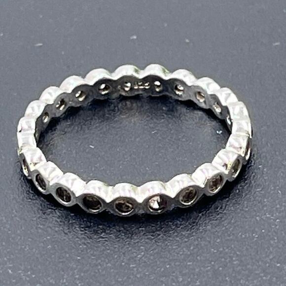 Sterling Silver 925 with CZ Eternity Band Size - Picture 5 of 15